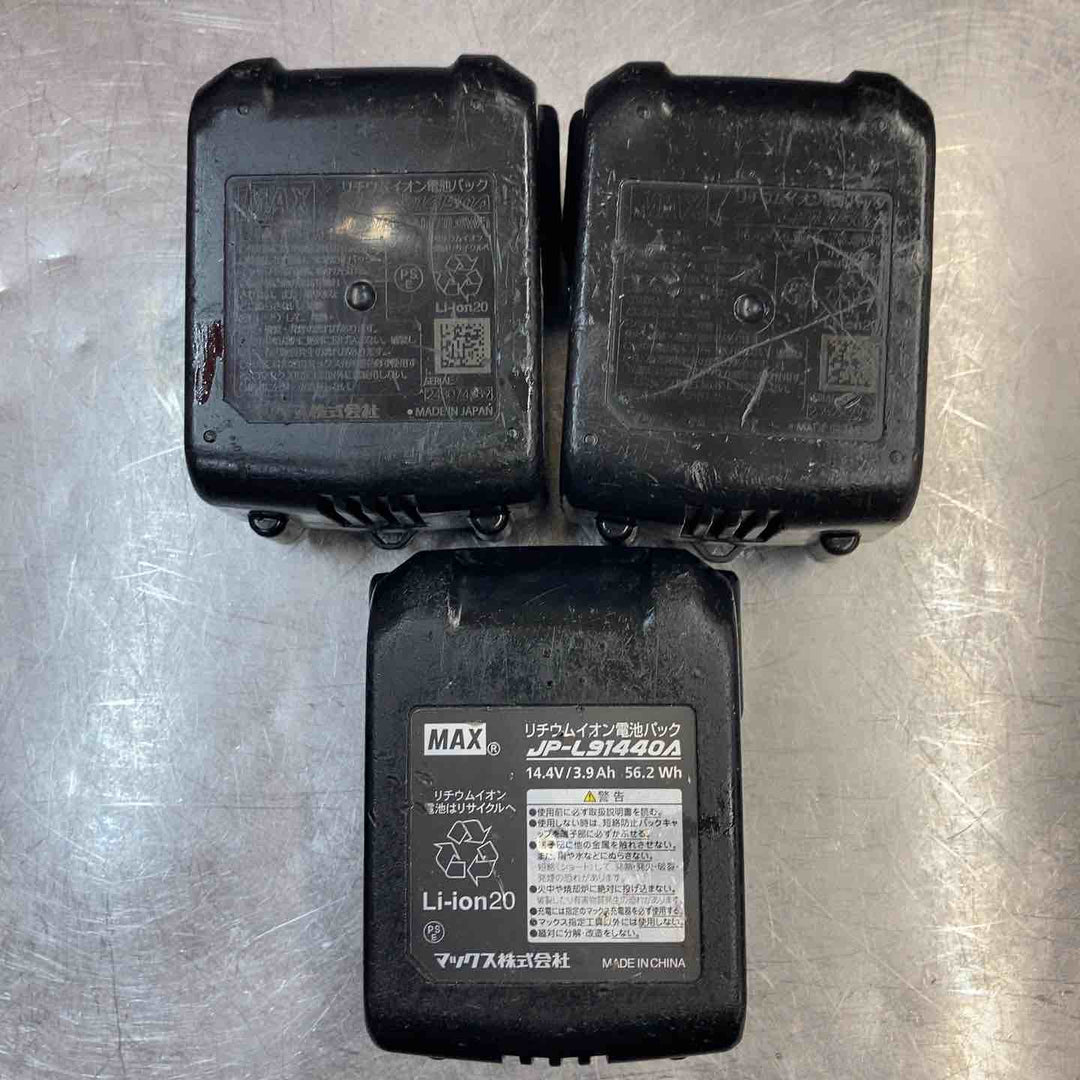 【中古品】 マックス(MAX) 14.4V 鉄筋結束機 ツインタイア RB-440T-B2C/1450A バッテリー3個セット 【東大和店】
