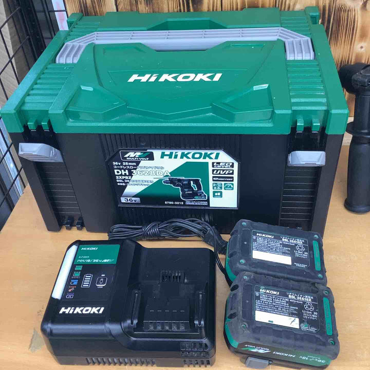 ◇HiKOKI(ハイコーキ) 36V 充電式 ロータリハンマドリル DH3628DA(2XPBZ)【越谷店】