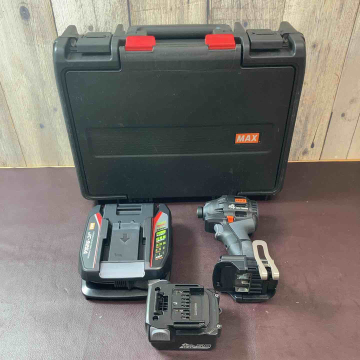 【中古美品】 マックス(MAX) 14.4V コードレスインパクトドライバー PJ-ID153K-B2C/1440A フルセット品 未使用長期保管品 充電式 【東大和店】