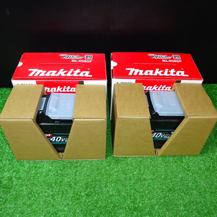 【未使用品】★純正2個セット★マキタ(makita) リチウムイオンバッテリー 40Vmax/8.0Ah BL4080F【岩槻店】
