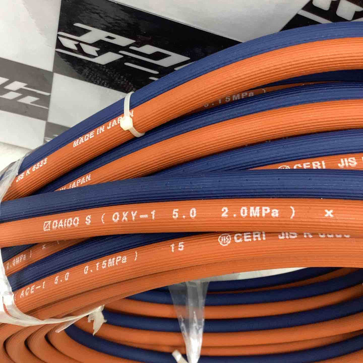 溶断用 ゴムホース OXY-ACE 酸素 アセチレン 溶断 溶接 【越谷店】