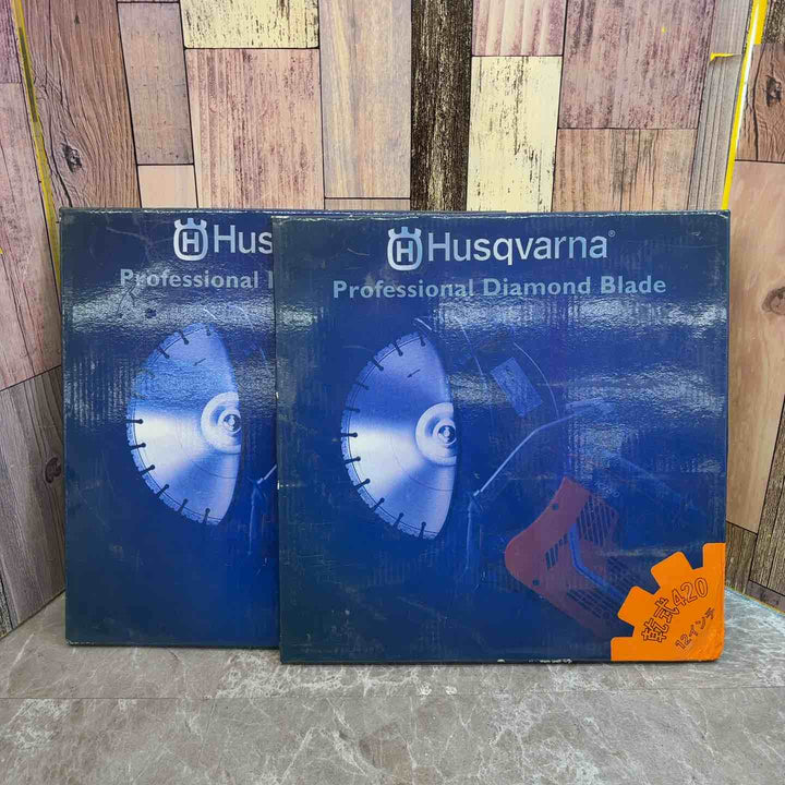 ハスクバーナゼノア パワーカッター用ダイヤモンドブレード P525355122 12インチ, 30.5 2枚セット【八潮店】