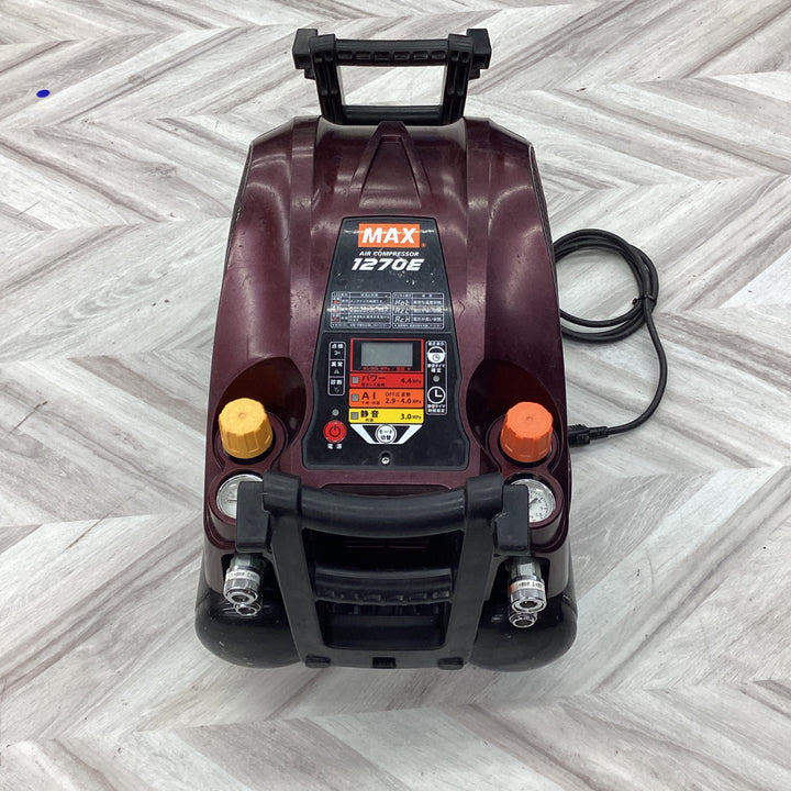 ◇マックス(MAX) 高圧エアコンプレッサー AK-HL1270E ガーネットレッド【八潮店】