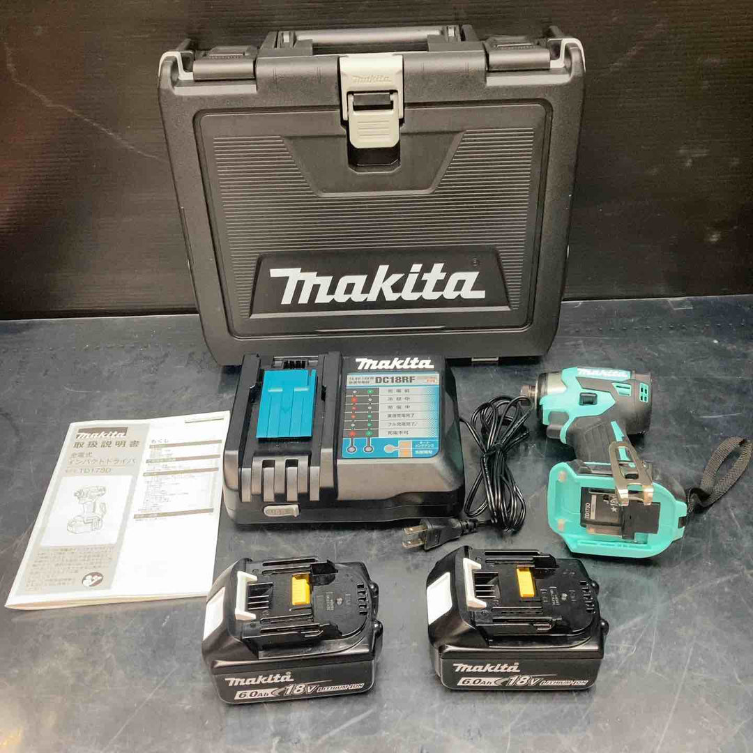 ★マキタ(makita) 18Vコードレスインパクトドライバ TD173DGXTB ターコイズブルー【川越店】
