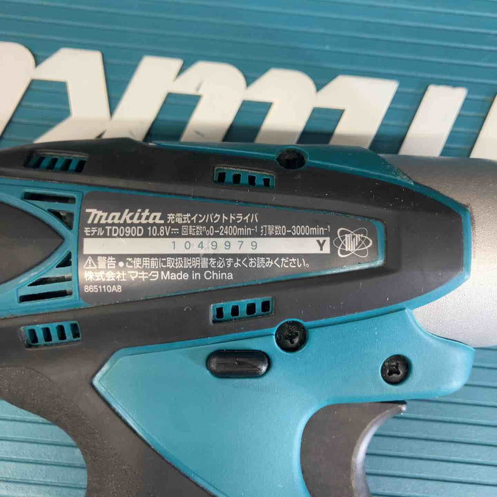☆マキタ(makita) 10.8V コードレスインパクトドライバー TD090DWX バッテリー2個付属【戸田店】