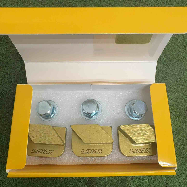 ライナックス　床研削機用カッター　ブロックダイヤハード#2404と#2504×3【町田店】