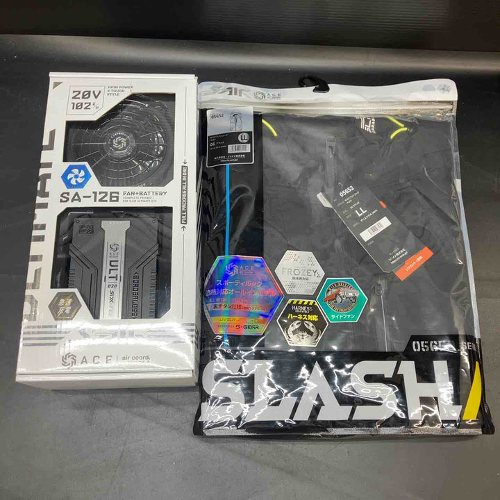 【未使用品】シンメン S-AIR 20Vファンバッテリーフルセット SA-126 カラー：6ブラック ファンベストLL付き【川越店】