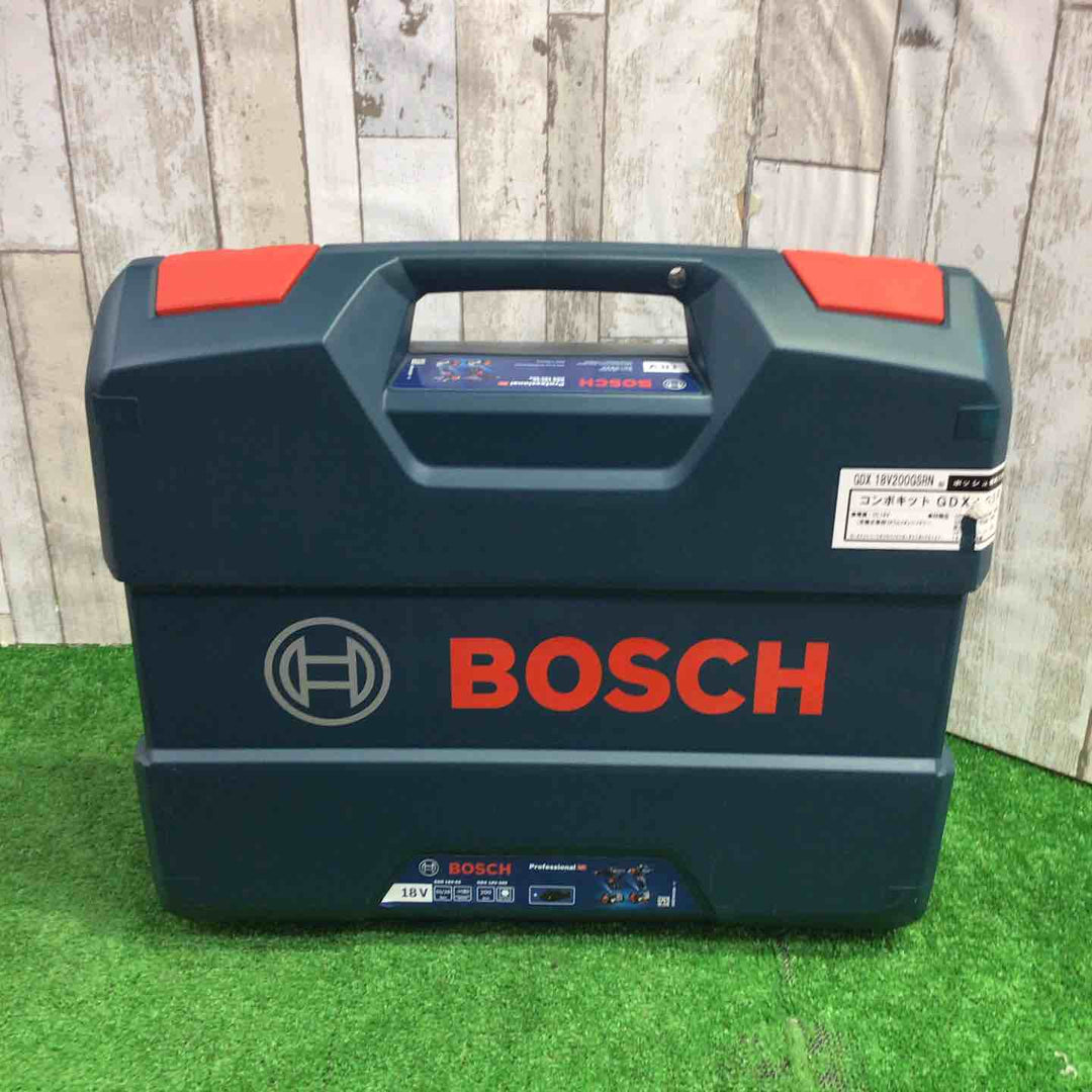 ボッシュ(BOSCH) コードレスインパクトドライバーインパクトレンチ兼用(GDX18V-200H)+コードレスドライバードリル(GSR18V-55) コンボキット GDX18V200GSRN 青【町田店】