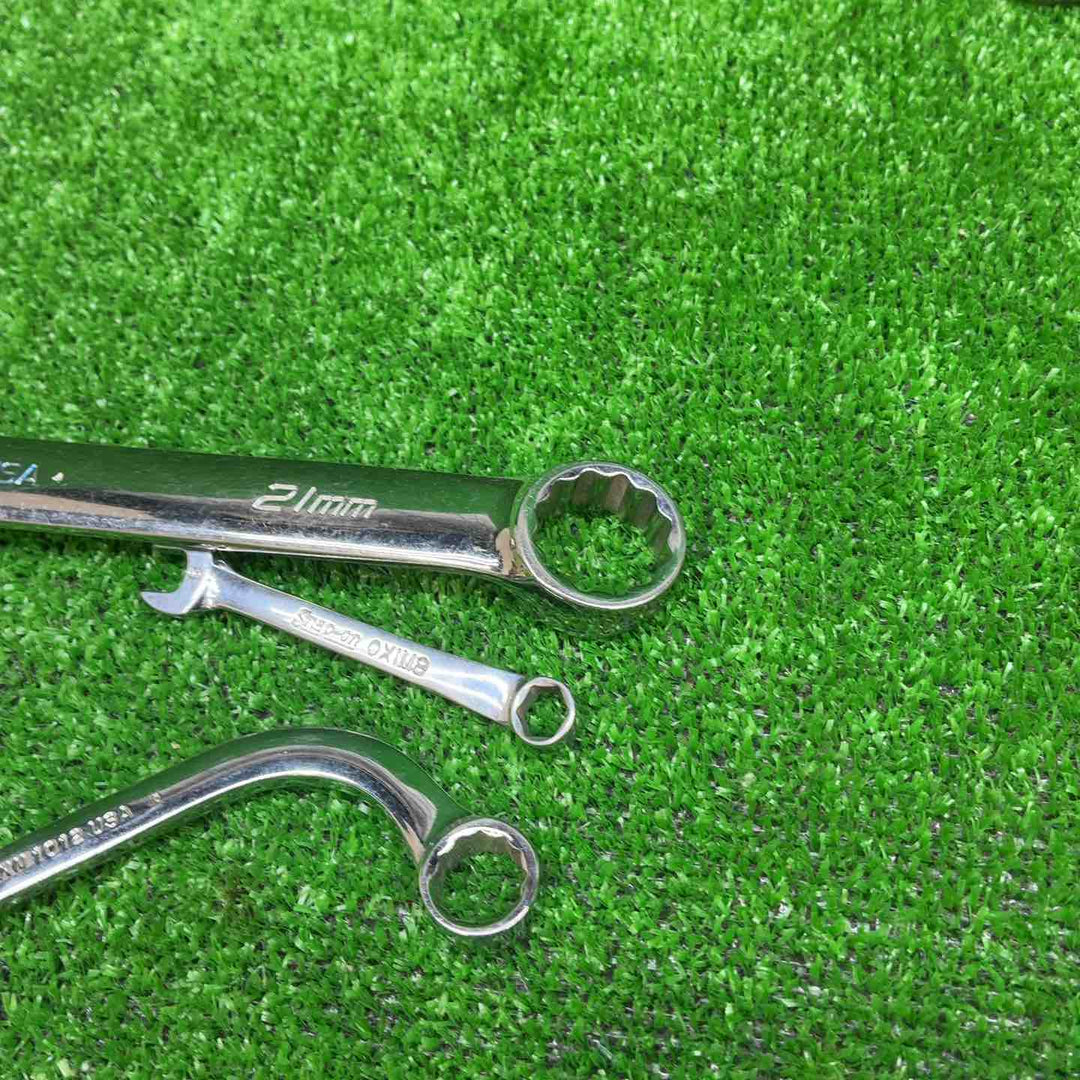 スナップオン S型レンチ SBXM1012、コンビネーションレンチ OEXM210B、OXIM8、ロングストレートメガネレンチ XDHFM1719、XDHFM1012、メガネレンチ XBM1214S 6点セット【藤沢店】