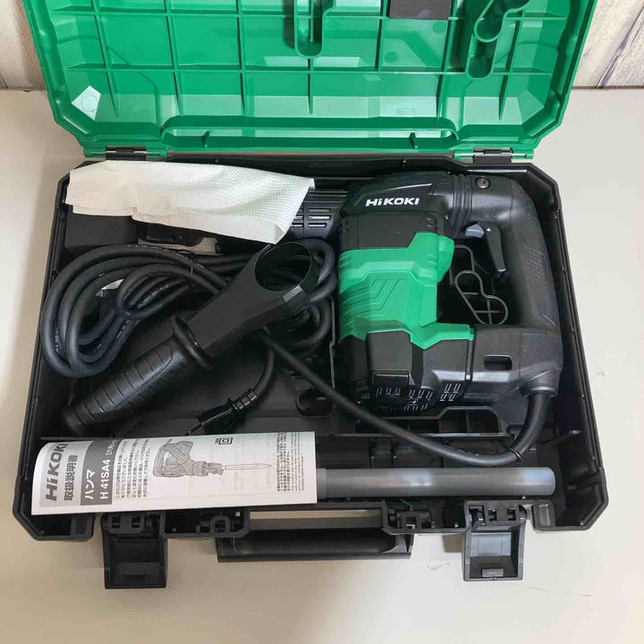 ★ハイコーキ(HIKOKI ※旧:日立工機) ハンマ H41SA4  本体+ケース+サイドハンドル 六角シャンク【戸田店】