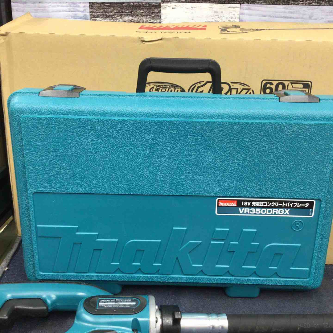 ★マキタ(makita) 18V コードレスコンクリートバイブレーター VR350DRGX バッテリー2個・充電器付き【八潮店】