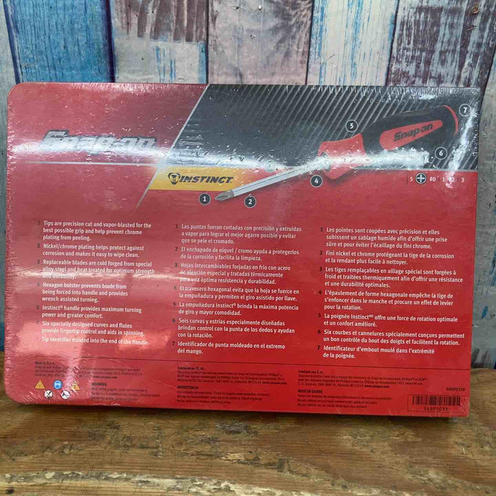 【未使用品】スナップオン/Snap-on プラスドライバー スクリュードライバー 5本セット SGDP50BR　【柏店】