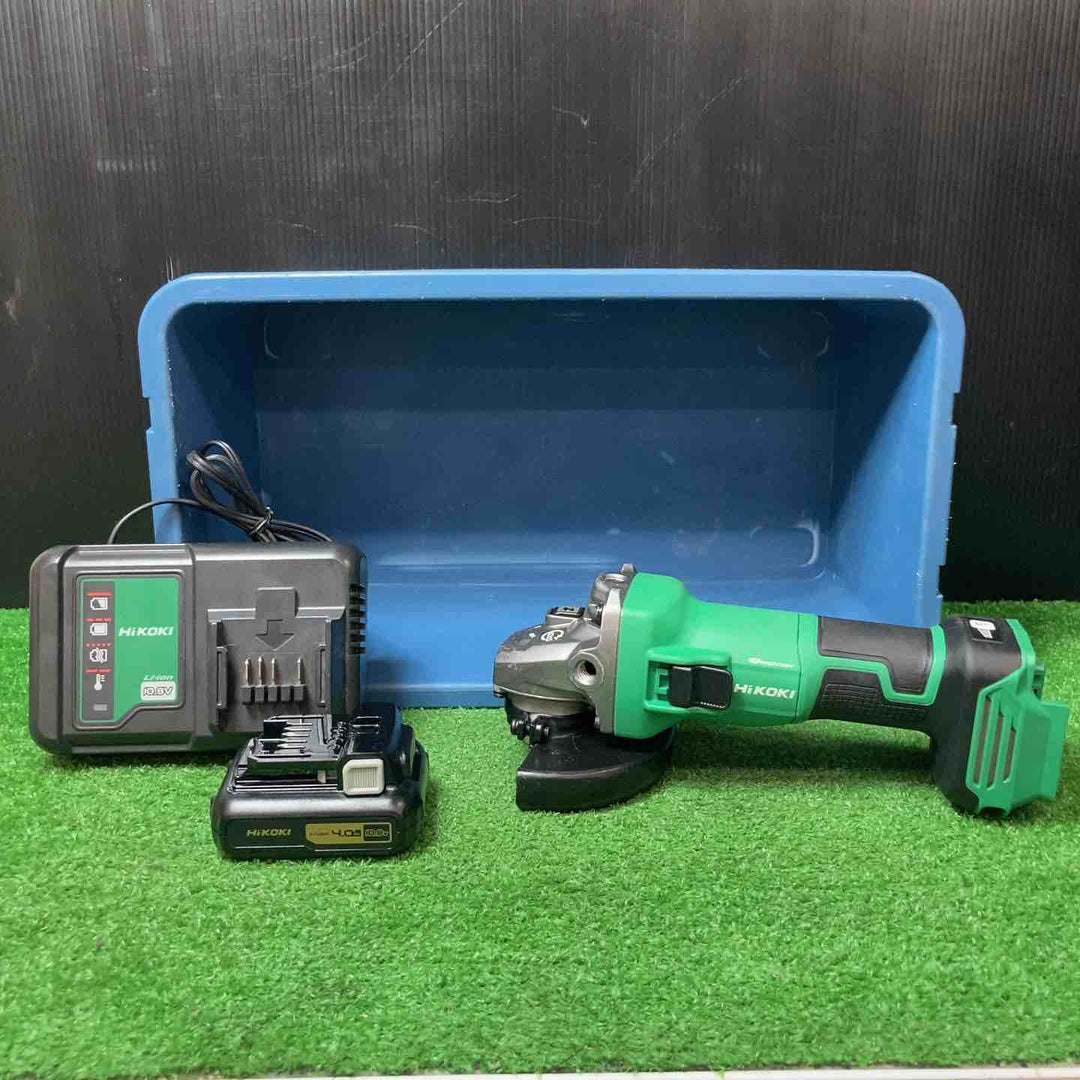 【中古】★ハイコーキ(HIKOKI ※旧:日立工機) 100mmコードレスディスクグラインダ G1210DA(2LSK)10.8V4.0Ahバッテリー1個【岩槻店】