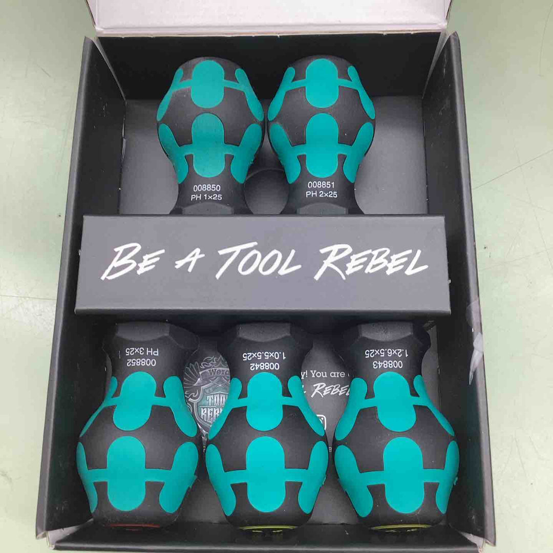 ヴェラ(wera)スタビードライバー 5本組セット プラス3本 マイナス2本 コンパクト 小型 短い 狭い場所 ネジ 【越谷店】