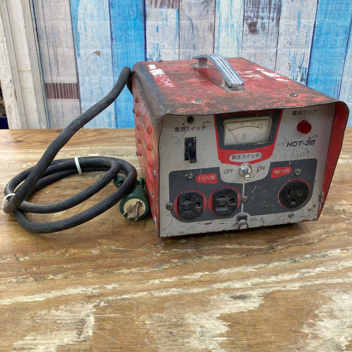 【現状品】コンセック(旧:発研) 昇圧トランス HDT-3B 100Vコンセント 出力110～130V【柏店】