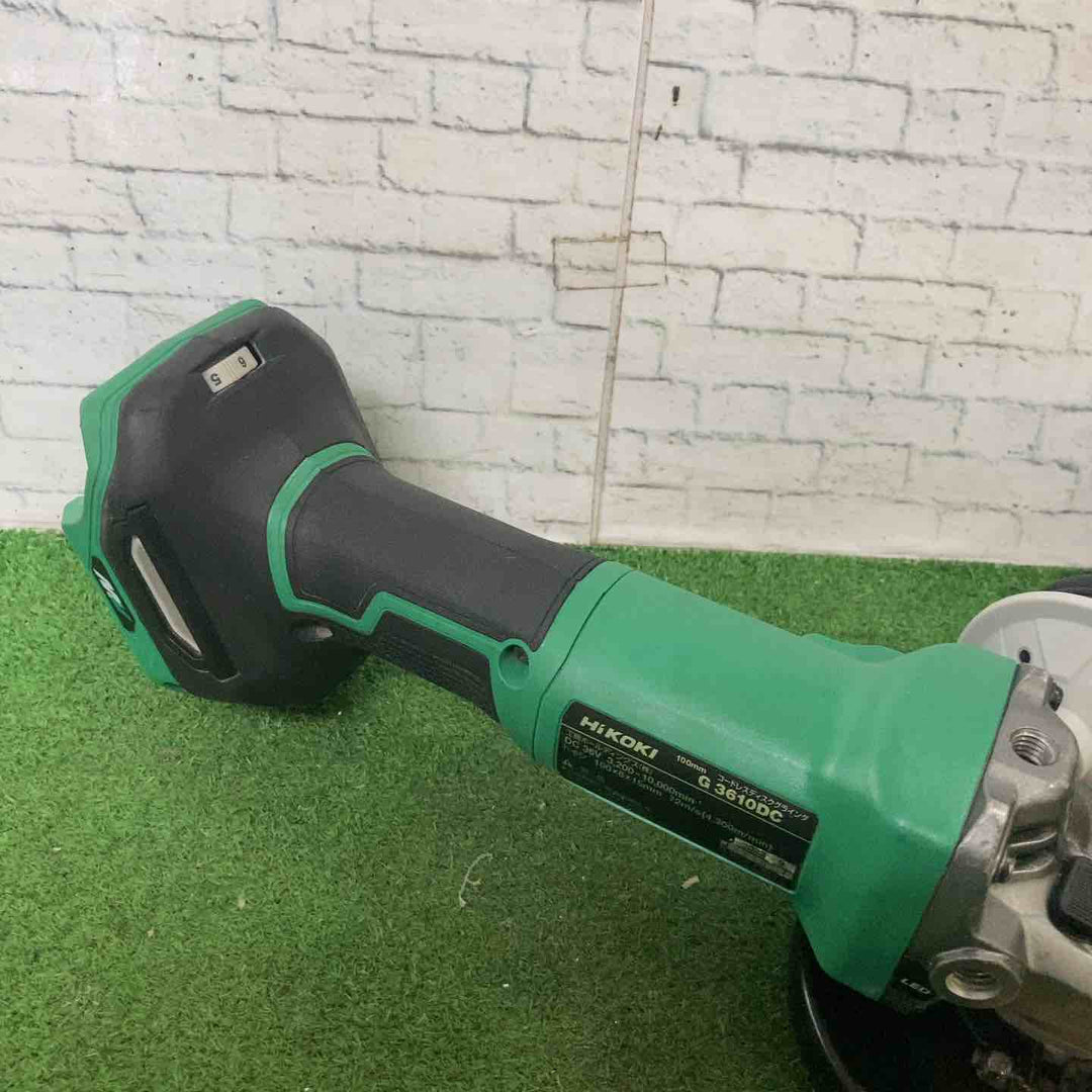 ★ハイコーキ(HIKOKI ※旧:日立工機) 100mmコードレスディスクグラインダ G3610DC(NN)【町田店】