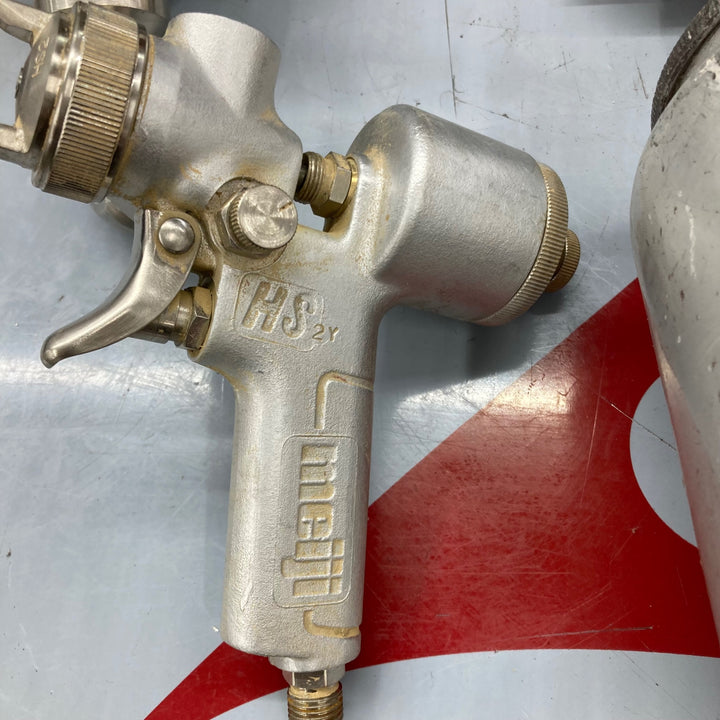 【中古現状品】アネスト岩田 明治 スプレーガン WIDER-60・61・HS2Y-G30・吹付ガンセット 計8個セット【東大和店】