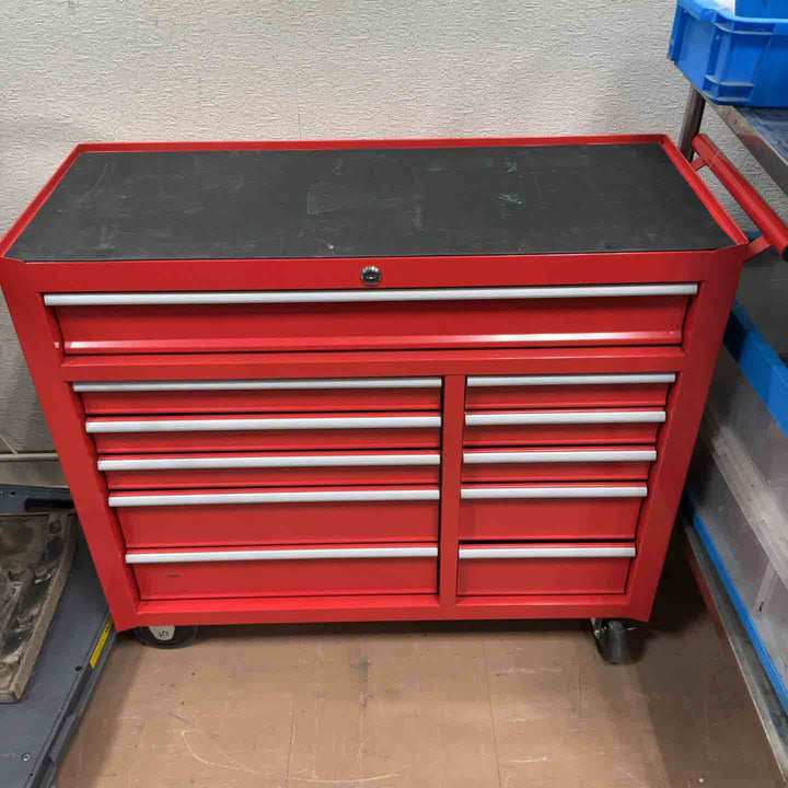 【店頭受取り限定】メーカー不明 ツールキャビネット 2列6段 型番不明 鍵あり【草加店】