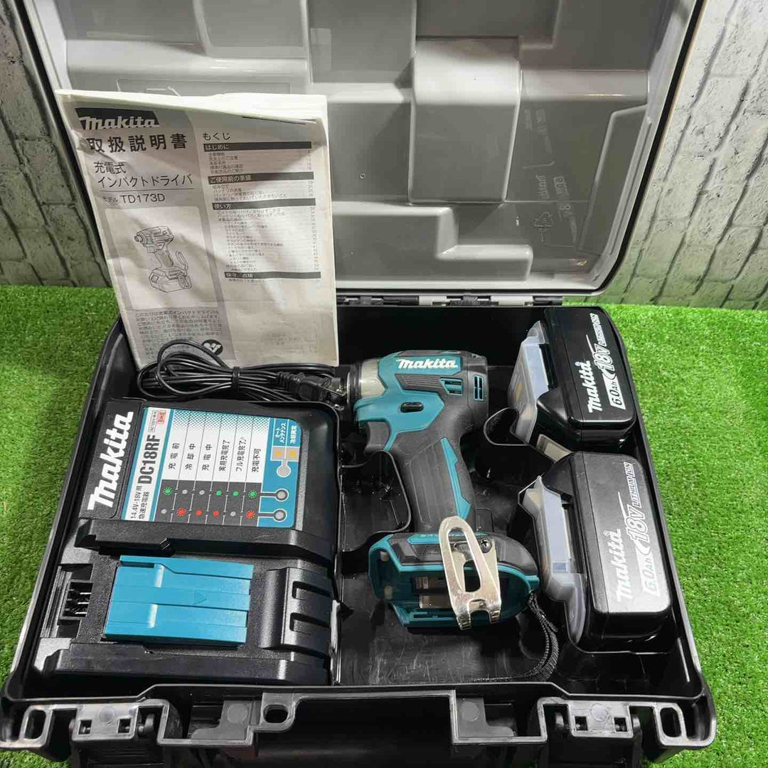 ★マキタ(makita) 18V コードレスインパクトドライバー TD173DRGX 動作確認済み【川口店】