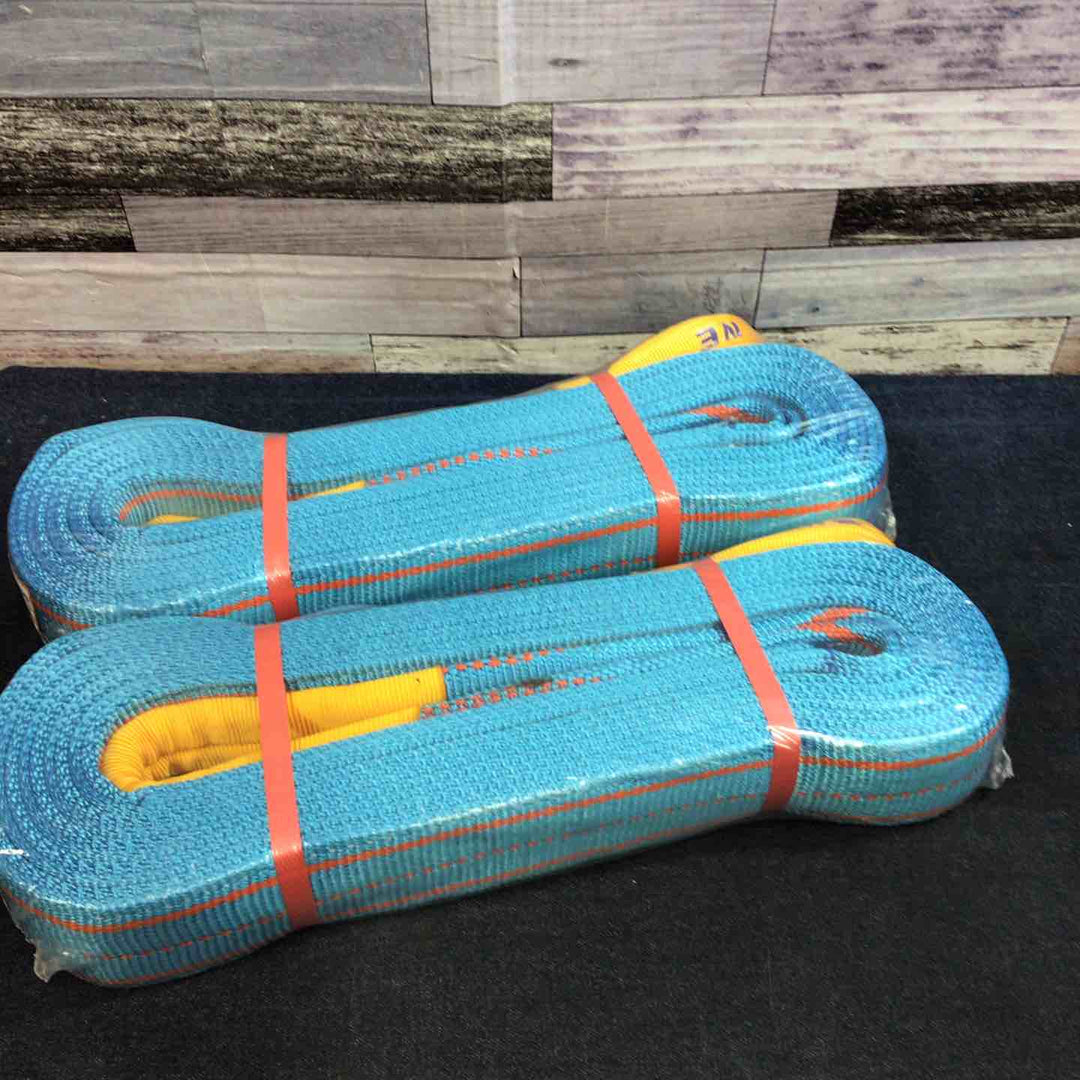 【未使用品】TESAC ブルースリング  ⅣE75 JIS3等級・両端アイ形 幅75mm×長さ5m 3.2t 荷締め【八潮店】