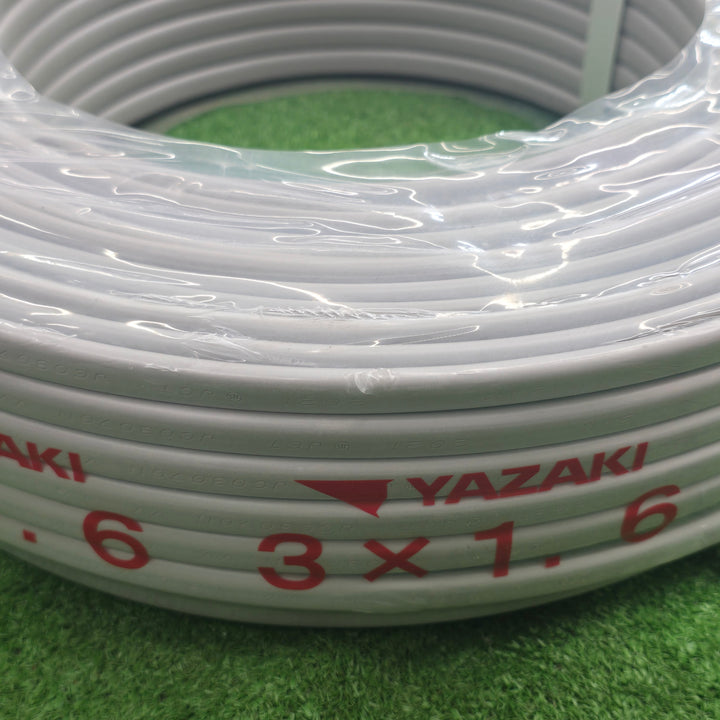 【未使用】 矢崎エナジーシステム VVFケーブル 3芯 (赤白黒) ×1.6mm 100m巻 2021年 10月製造 【桶川店】
