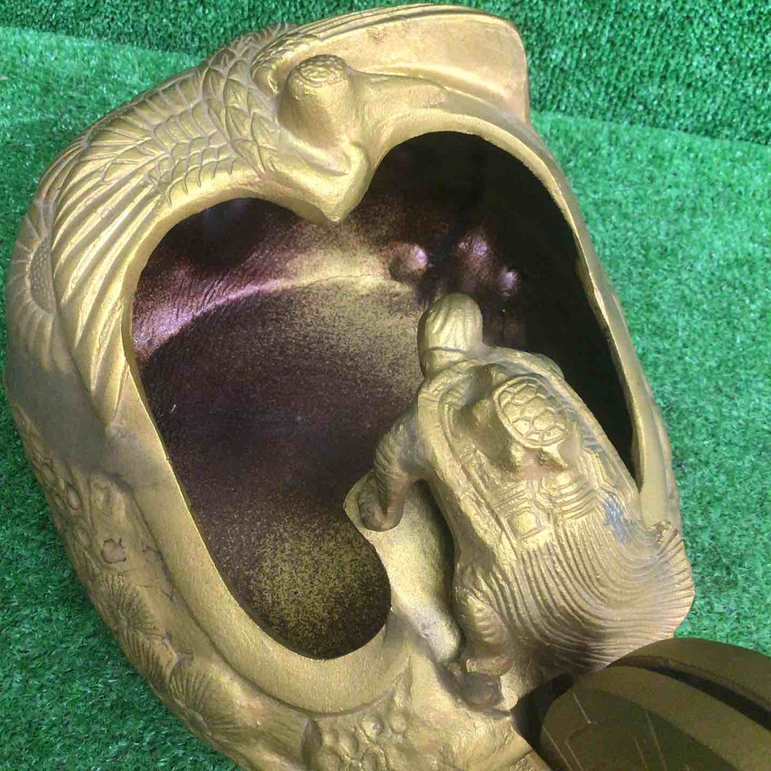 【現状品】 墨壺 1尺5寸 木製金色 インテリア 【鴻巣店】