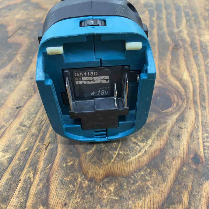 ★マキタ(makita) 100mmコードレスディスクグラインダ GA412DZ【柏店】