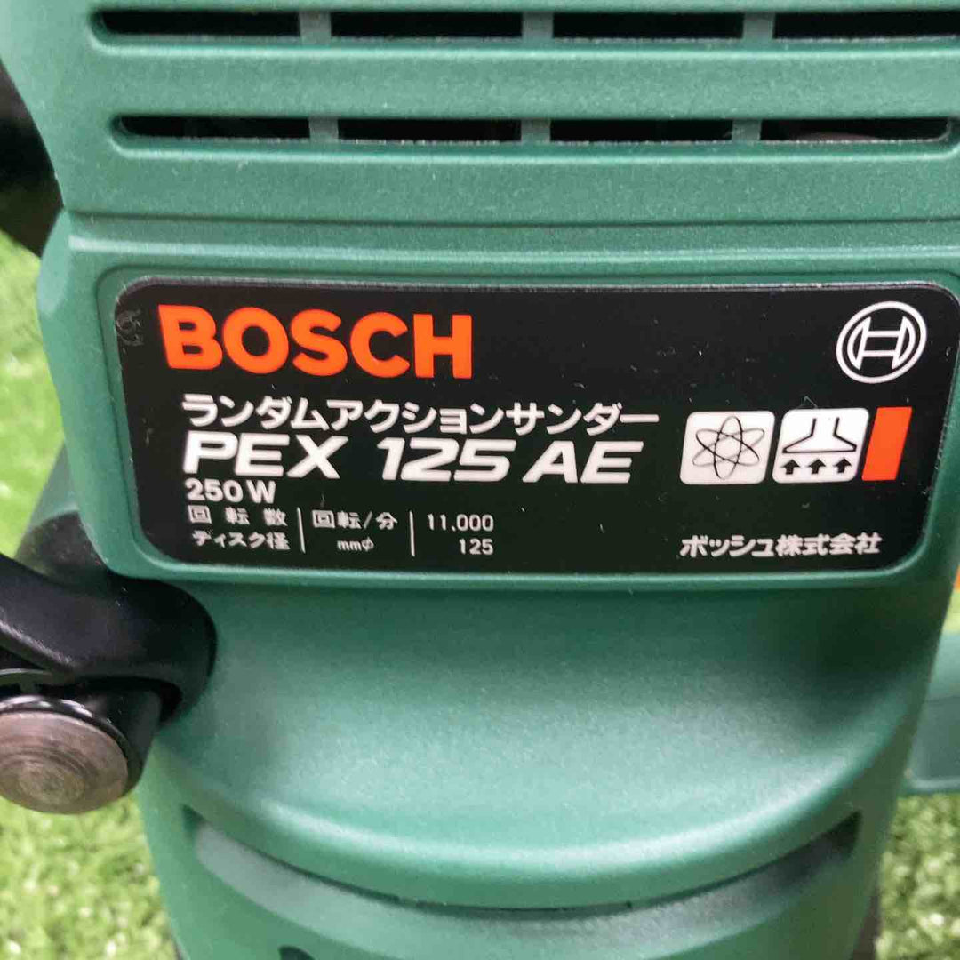 ◇BOSCH ボッシュ 吸じんランダムアクションサンダー PEX125AE スイス製新品布製ダストバッグ付【川崎店】