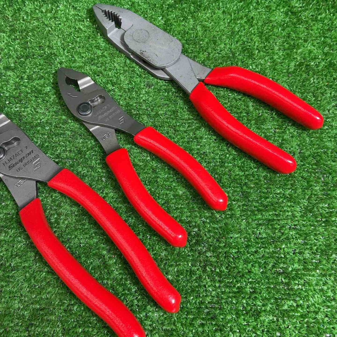 Snap-on フランクジョースリップジョイントプライヤー HJ46ACF、コンビネーションプライヤー HJ47ACF、ハイレバレージコンビネーションプライヤーHL138ACP【藤沢店】