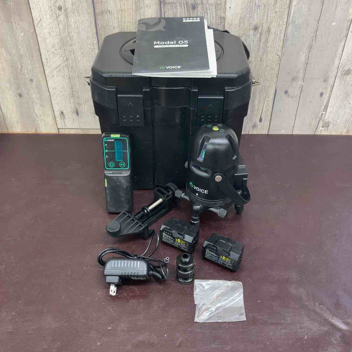 【中古品】 ボイス(VOICE) レーザー墨出し器 5ライン(矩十字・横) グリーンレーザー Model-G5 【東大和店】
