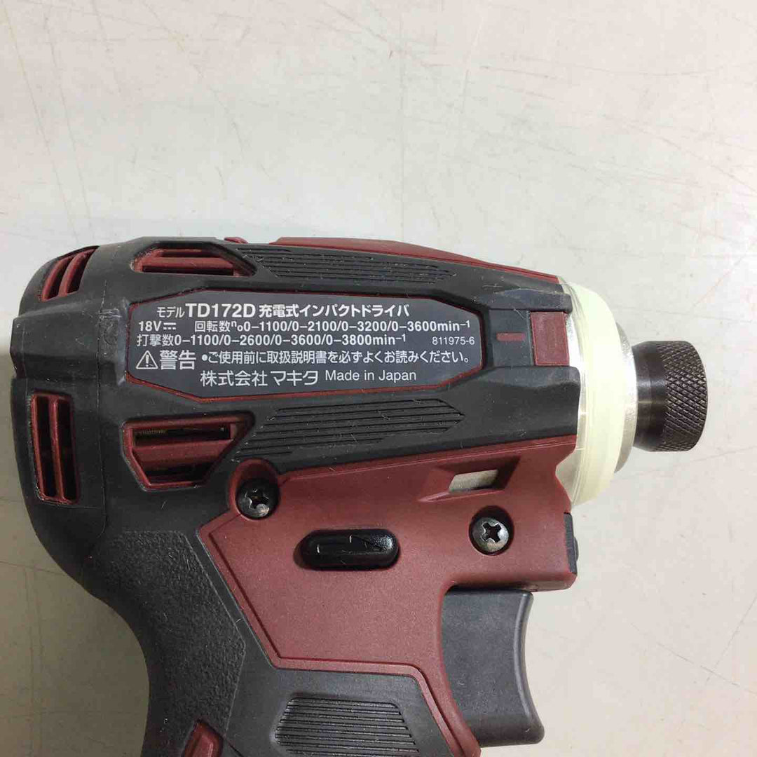 ★マキタ(makita) コードレスインパクトドライバー TD172DZAR【戸田店】