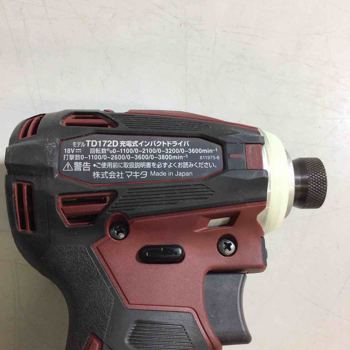 ★マキタ(makita) コードレスインパクトドライバー TD172DZAR【戸田店】