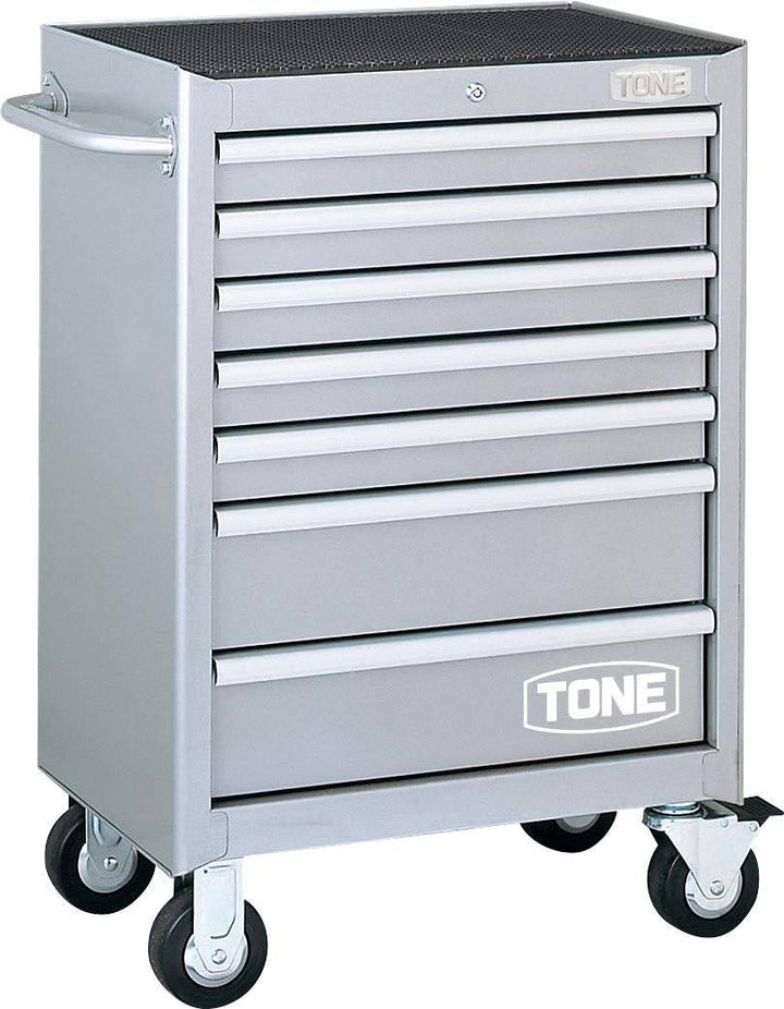 【店頭受取り限定】◇トネ(TONE) ツールキャビネットセット 7段 差込角9.5&12.7mm(3/8"&1/2") TCX911SV 内容87点 シルバー【鴻巣店】