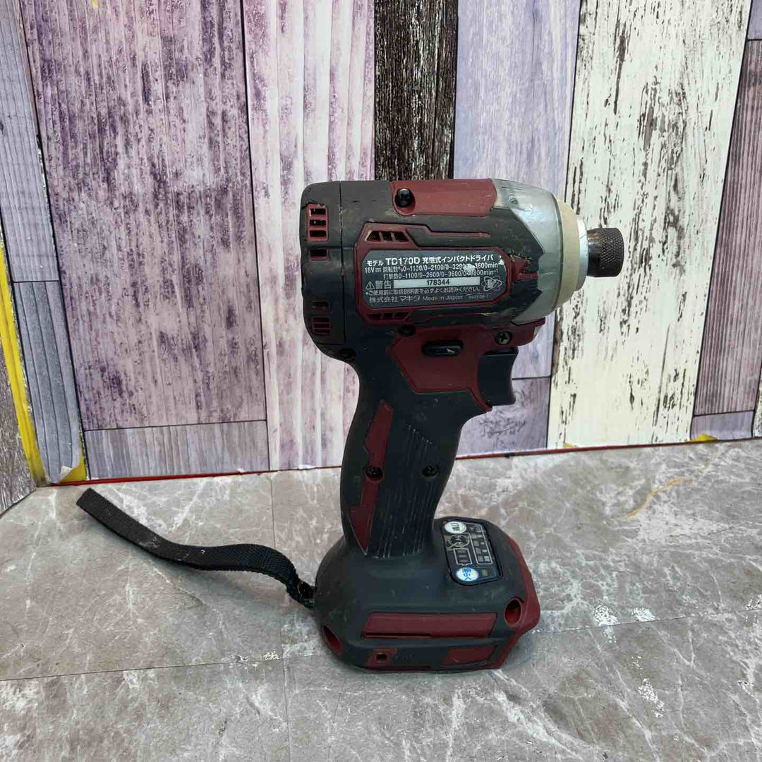 ◇マキタ(makita) コードレスインパクトドライバー TD170DZAR オーセンティックレッド【八潮店】