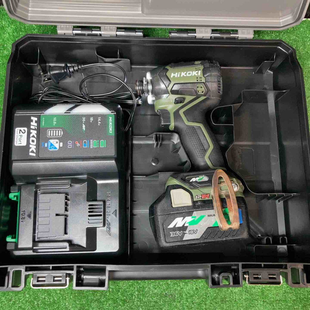 ★ハイコーキ(HIKOKI ※旧:日立工機) コードレスインパクトドライバー WH36DC(2XPSZ)(G) ※バッテリー1個のみ【岩槻店】