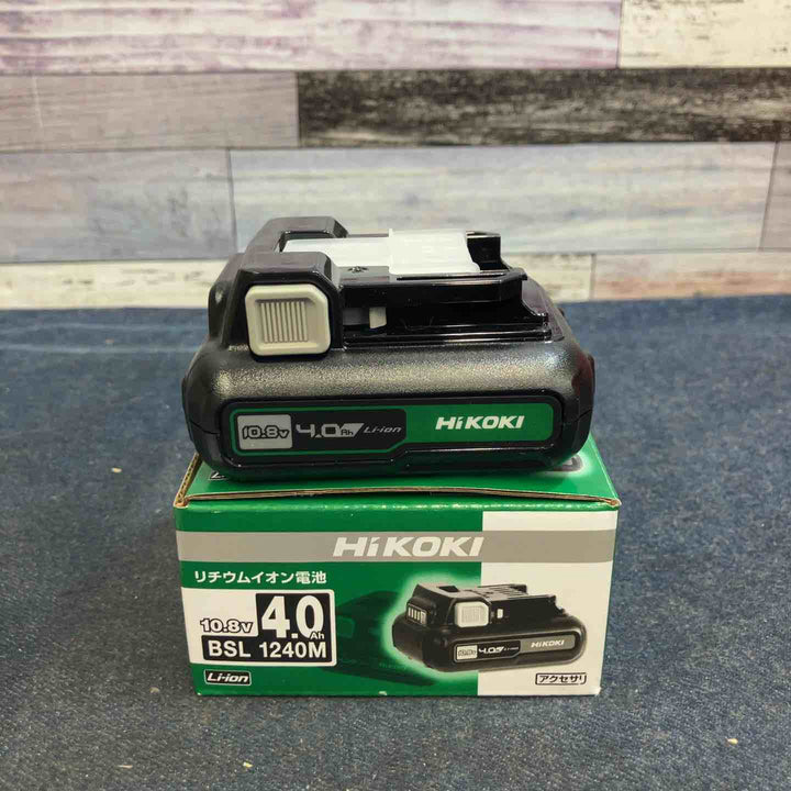 ◇HiKOKI(ハイコーキ) 旧日立工機 リチウムイオン電池 10.8V/4.0Ah BSL1240M【八潮店】