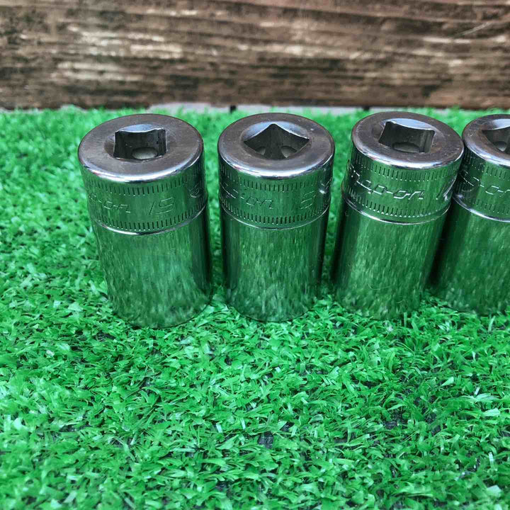 ▲スナップオン(Snap-on)セミディープソケット11点まとめ　FSMS19,18,17,16,15,14,13,12,11,9,8【川越店】