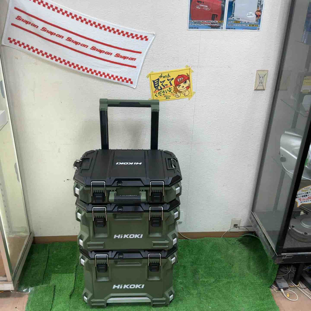 【店頭受取り限定】HiKOKI(ハイコーキ) マルチクルーザー キャリーボックス 工具箱 防じん 耐水 IP65取得 外寸縦400×横560×高さ678mm 連結収納 0037-9487【草加店】