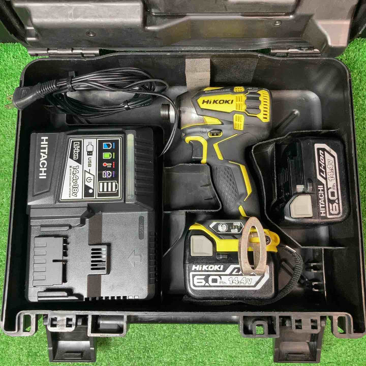 ★ハイコーキ(HIKOKI ※旧:日立工機) コードレスインパクトドライバー WH14DDL2(2LYPK)(Y)【岩槻店】