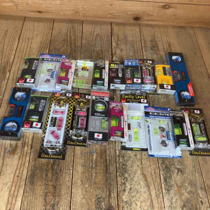 【未使用品】水平器 磁石モデル マグネット付き 20個セット まとめ売り エビスダイヤモンド KOD シンワ等【所沢店】