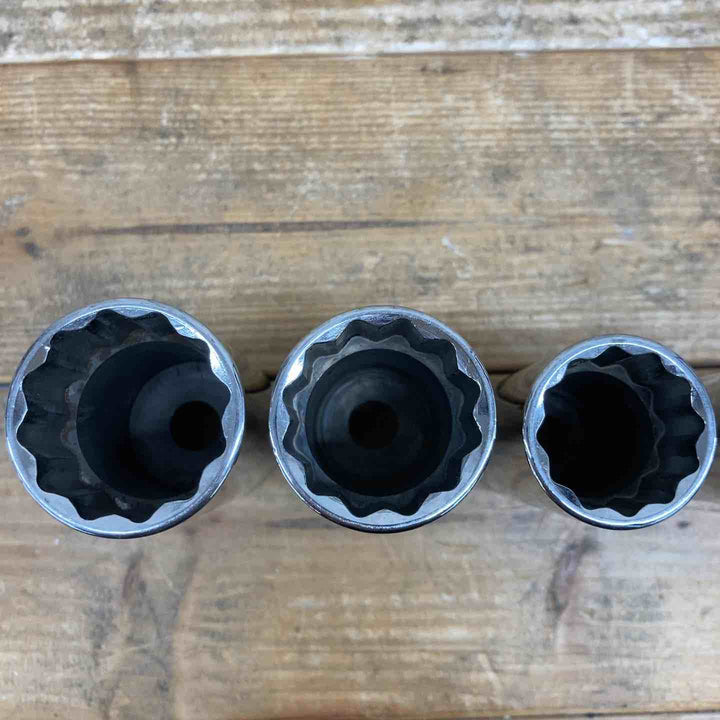 【中古品】 スナップオン(Snap-on) インチ ソケットまとめ S381、S361、S301、S261、TS221、SW221 6個セット 3/8 ディープ ショート 【東大和店】