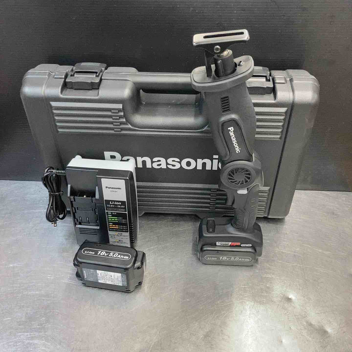 【中古美品】 パナソニック(Panasonic) フレキシブルレシプロソー デュアル14.4V/18V フルセット ブラック EZ47A1LJ2G-B セーバーソー 【東大和店】