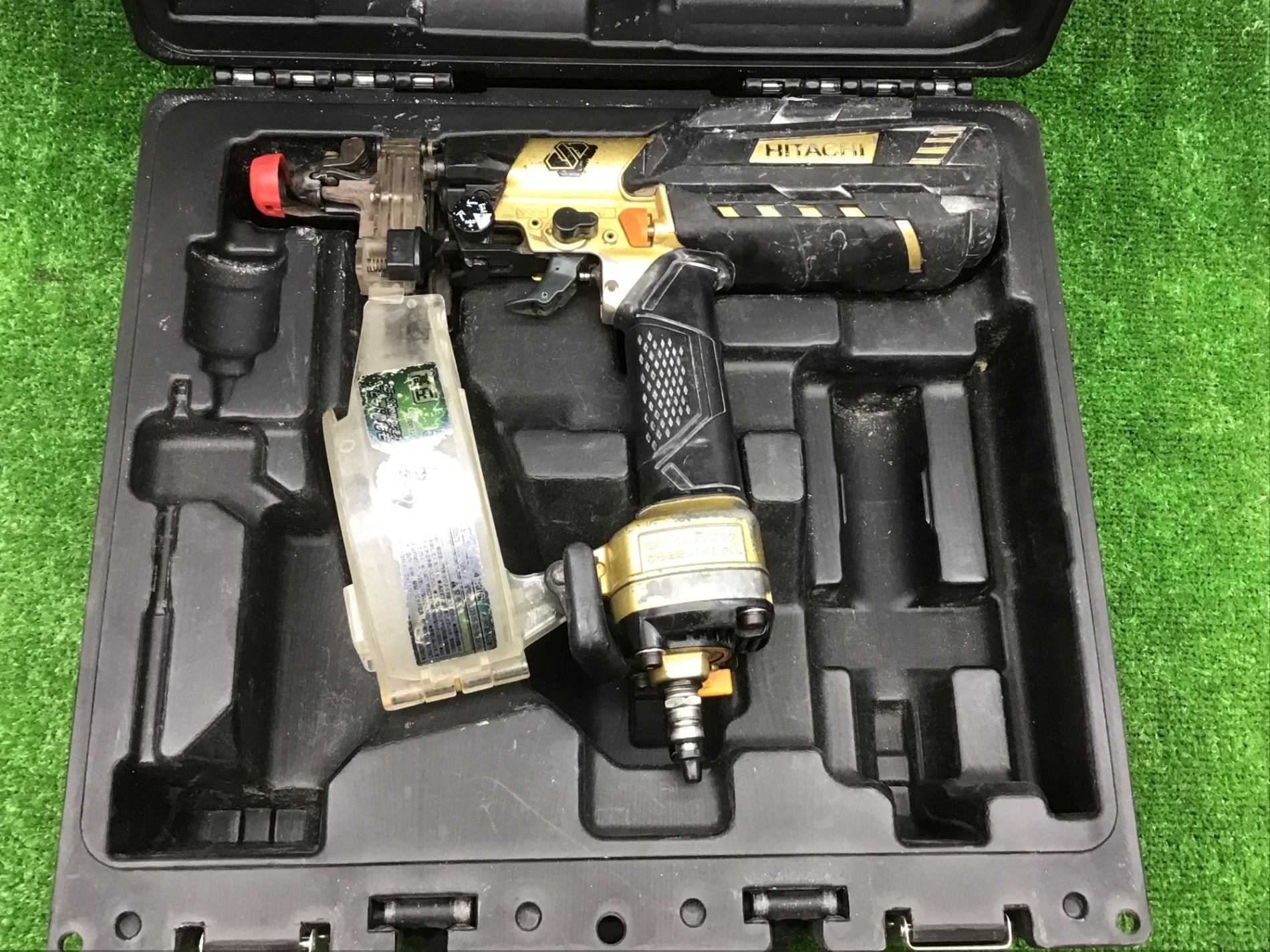 エア漏れあり☆ハイコーキ(HIKOKI ※旧:日立工機) 高圧エアネジ打ち機