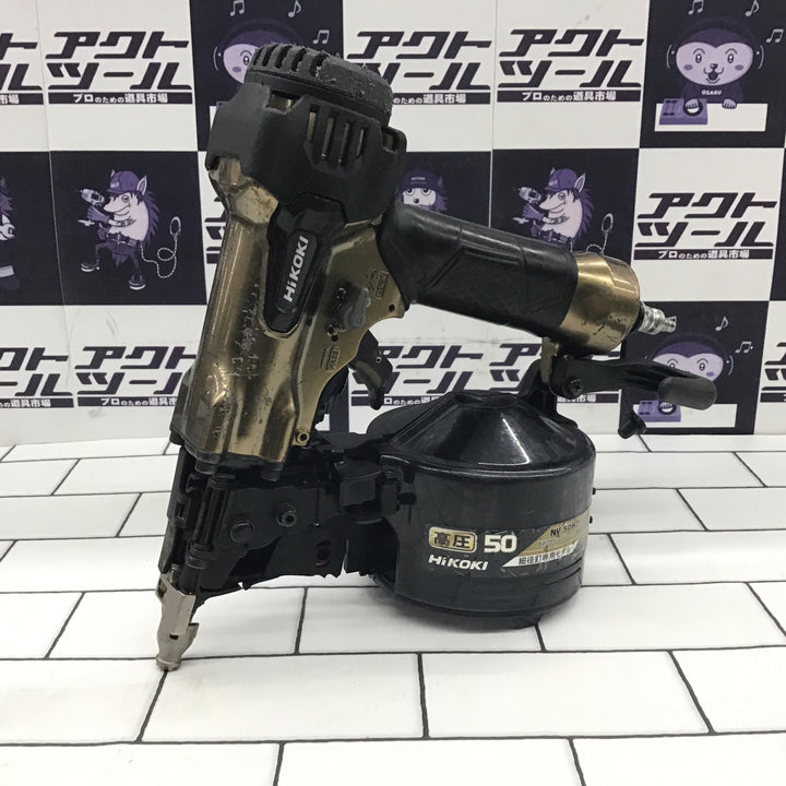 ★ハイコーキ(HIKOKI ※旧:日立工機) 高圧エア釘打ち機 NV50HR2(N)【所沢店】