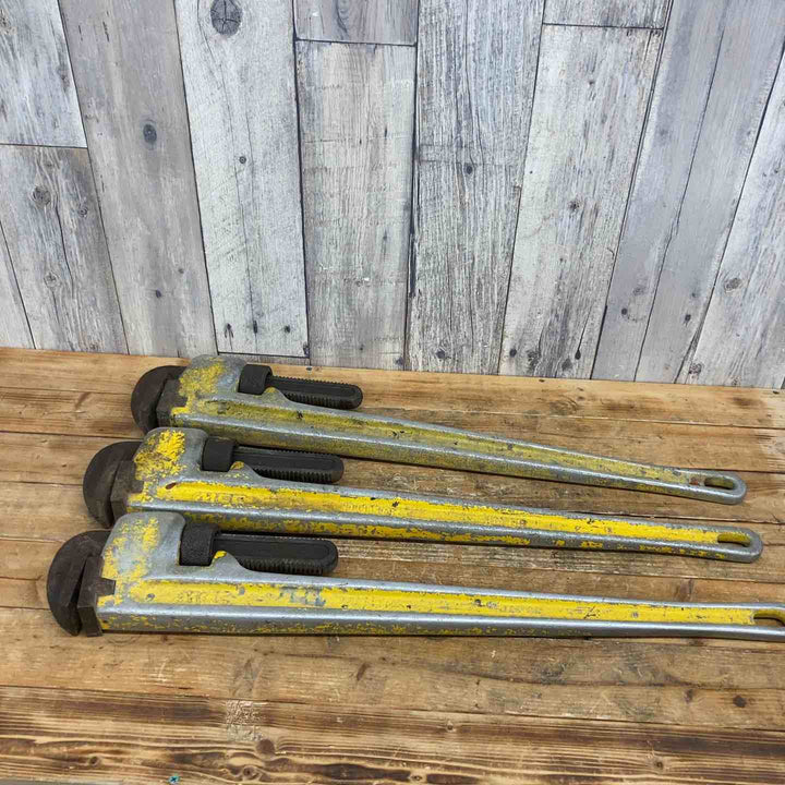 【まとめ売り】 【中古品】 MCC パイプレンチ アルミ 350mm 450mm 600mm 900mm 9本セット 【東大和店】