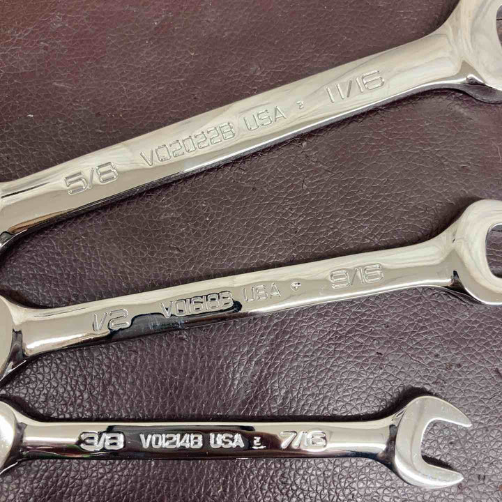 【中古品】 スナップオン(Snap-on) オープンエンドレンチ VO2022B・1618B・1214B 3本セット 【東大和店】