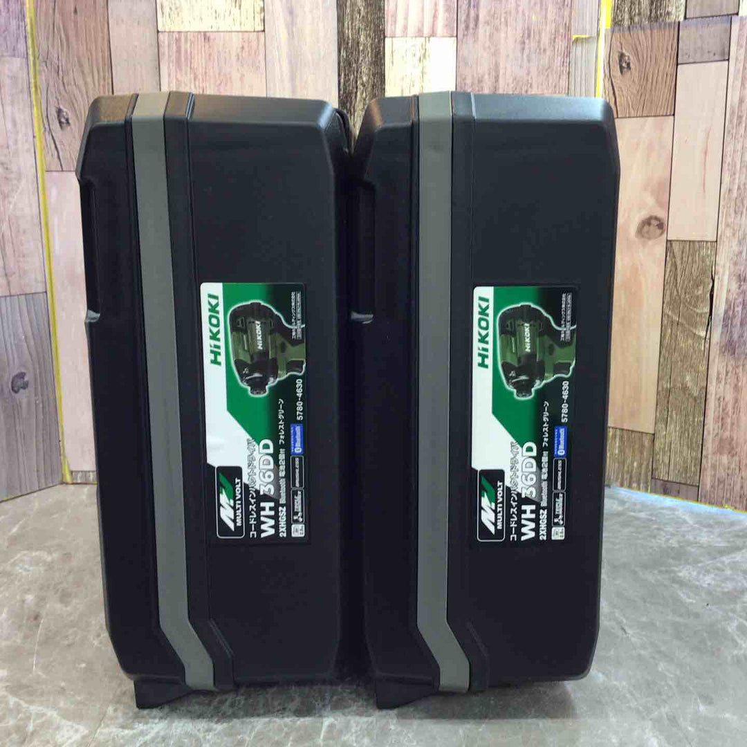 【未使用 2台セット】 ハイコーキ Hikoki フォレストグリーン 36V コードレスインパクトドライバ WH36DD(2XHGSZ)【八潮店】