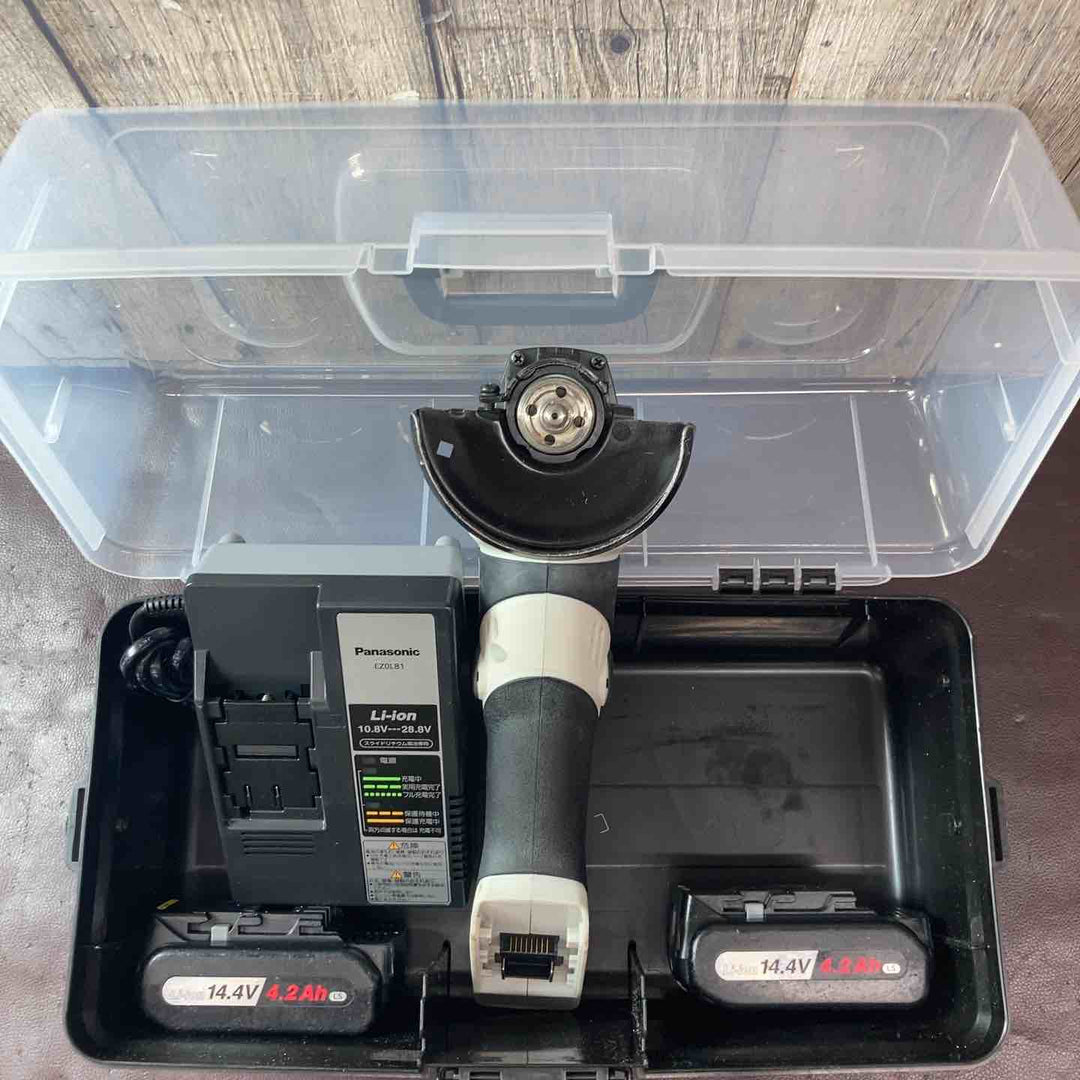 【中古品】パナソニック 充電式ディスクグラインダ EZ4640LS2S-B【東大和店】