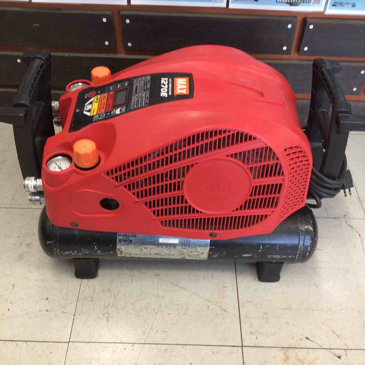 【中古品】 マックス/MAX エアコンプレッサー AK-HH1270E_レッド 【鴻巣店】