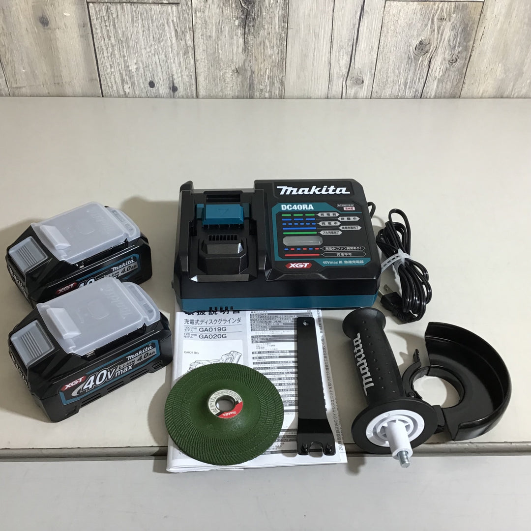 【未使用品】★マキタ makita 100mm 40V コードレスディスクグラインダ GA019GRMX【戸田店】